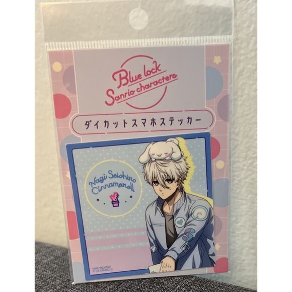 Blue Lock X Sanrio Smartphone Sticker Seishiro Nagi Cinnamoroll Brand New - Picture 1 of 2